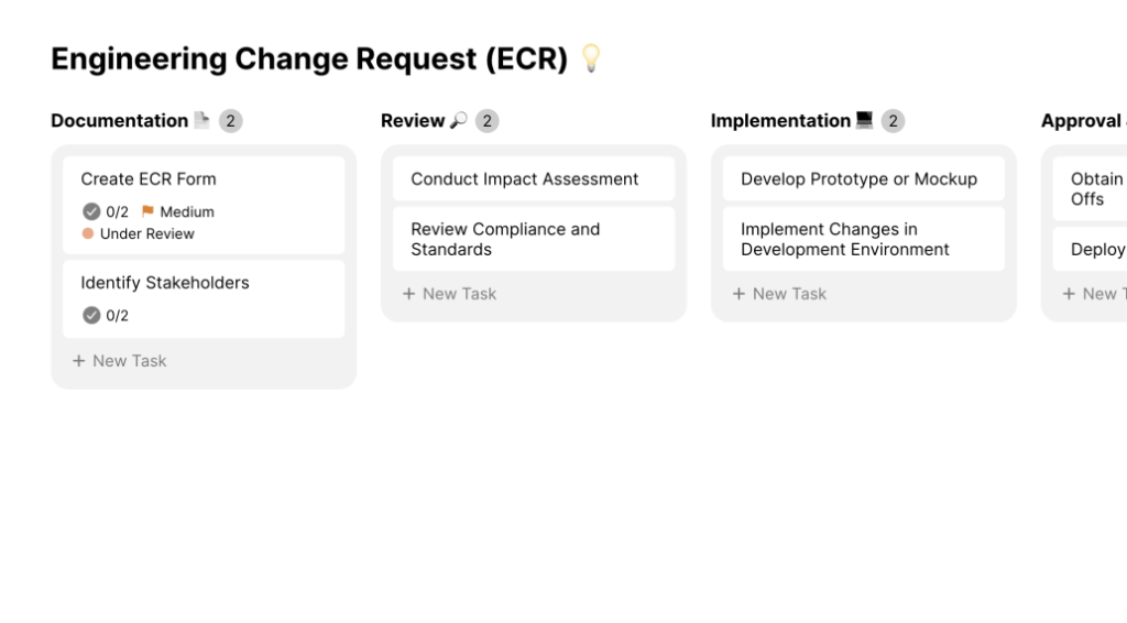 Free Engineering Change Request (ECR) Template - TaskOrbiter