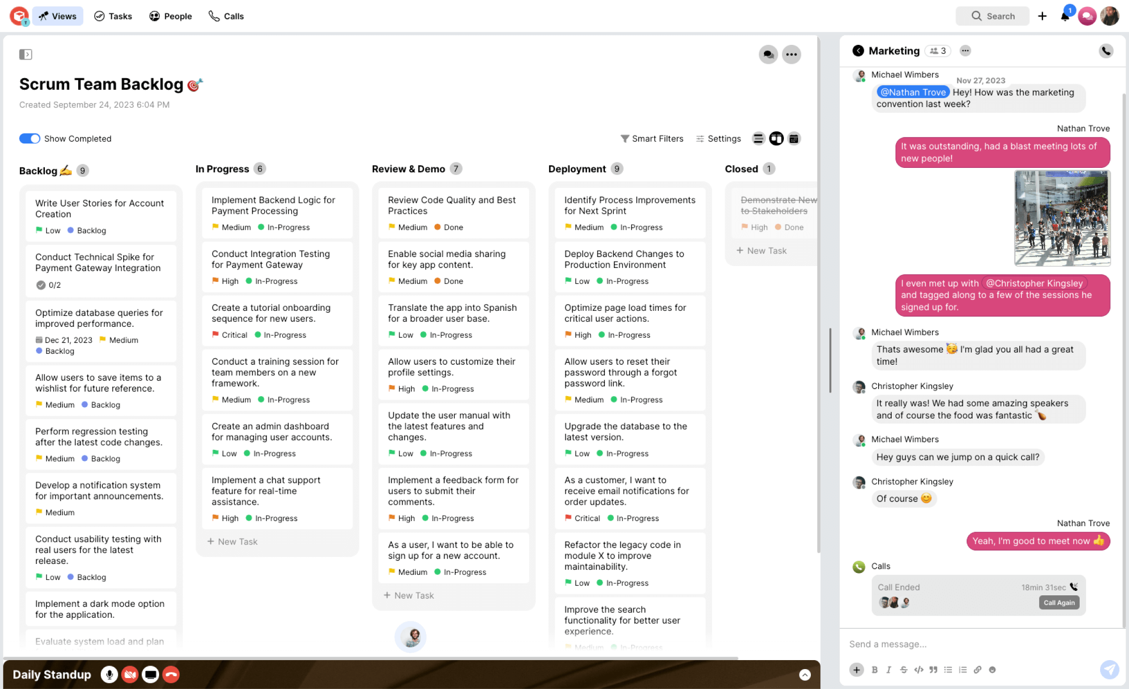 Kanban Boards in TaskOrbiter